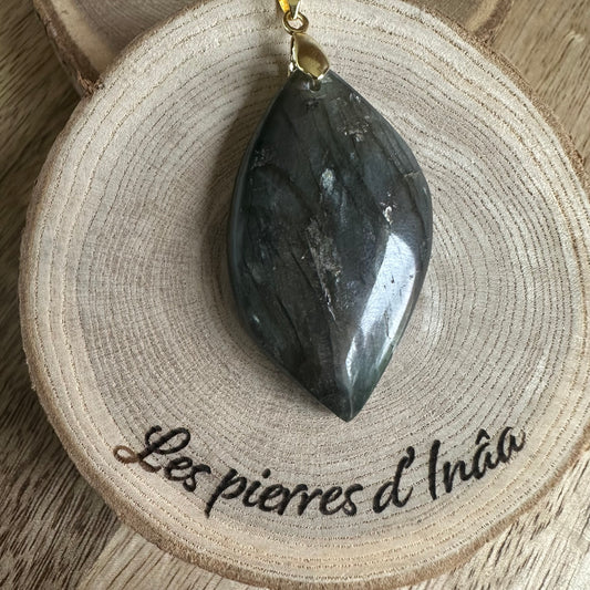 Pendentif Labradorite  – Protection, Intuition et Bouclier énergétique (REF 277)