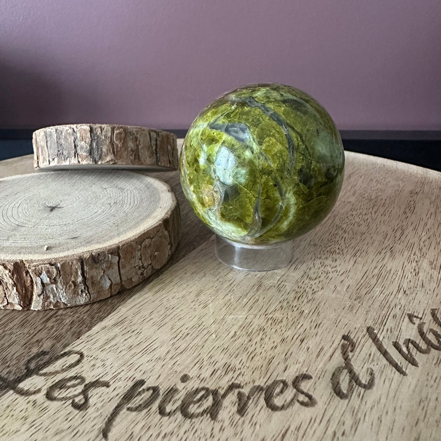 Sphère opale verte – compréhension & gestion émotionnelle (Réf. 55)