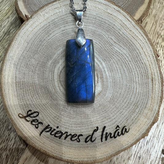 Pendentif Labradorite  – Protection, Intuition et Bouclier énergétique (REF 148)