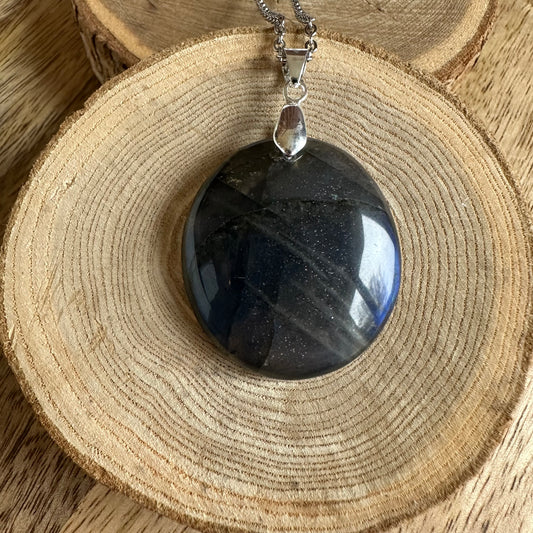 Pendentif Labradorite  – Protection, Intuition et Bouclier énergétique (REF 360)
