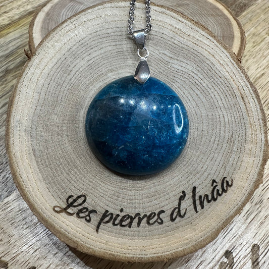 Pendentif en Apatite Bleue – Pierre d’expression et de clarté intérieure | Réf. 70