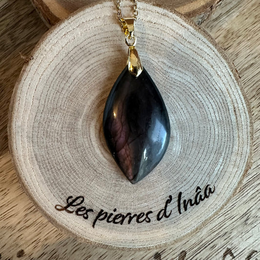 Pendentif Labradorite  – Protection, Intuition et Bouclier énergétique (REF 283)
