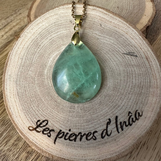 Pendentif Fluorite Verte – Clarté mentale, Décision et Protection douce Ref: 490