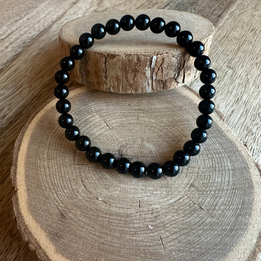 Bracelet Onyx 6mm – Force intérieure, Stabilité émotionnelle