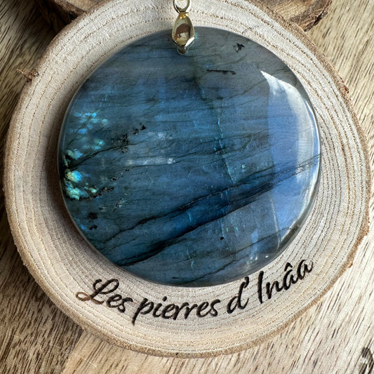 Pendentif Labradorite  XL – Protection, Intuition et Bouclier énergétique (REF  53)