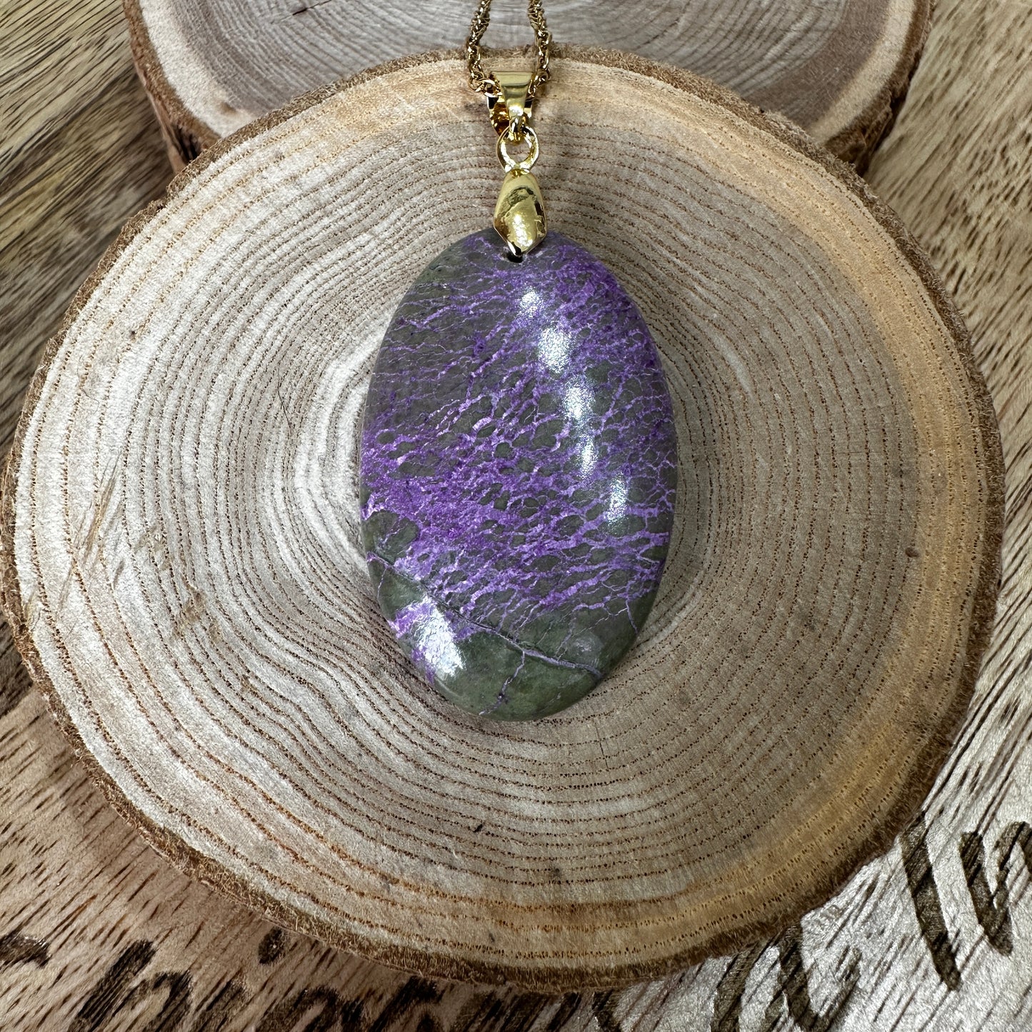 Pendentif Stichtite – Réconciliation intérieure, Douceur | Réf 159