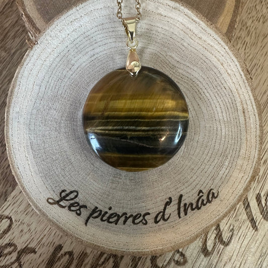 Pendentif Œil de Tigre – Protection, Force et Sérénité | Réf.287