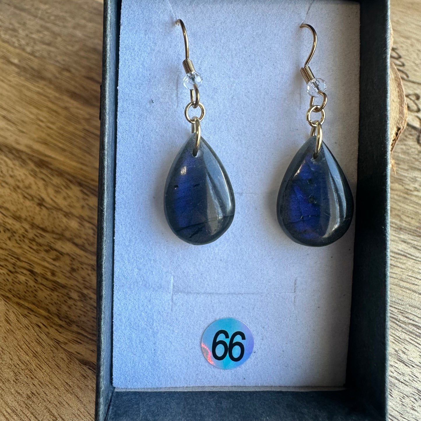 Boucles d’oreilles en Labradorite – Protection et Inspiration - REF 66