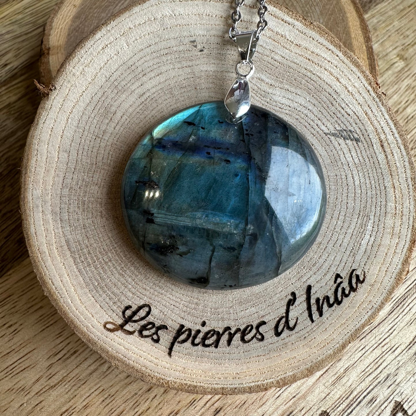 Pendentif Labradorite  – Protection, Intuition et Bouclier énergétique (REF 467)