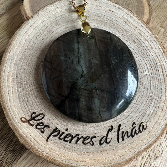 Pendentif Labradorite  – Protection, Intuition et Bouclier énergétique (REF 260)