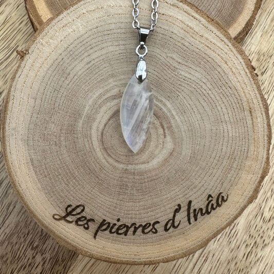 Pendentif en Péristérite – Pierre de confiance, d’intuition et de réparation émotionnelle | Réf.78