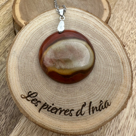 Pendentif Jaspe Polychrome  – Protection, Clarté et Réussite  - REF 110
