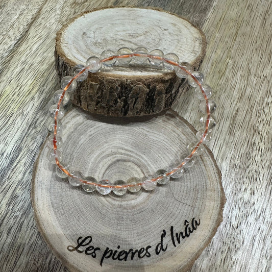 Bracelet Citrine Naturelle 6mm – Joie de vivre, Intuition et Abondance (Qualité AA)