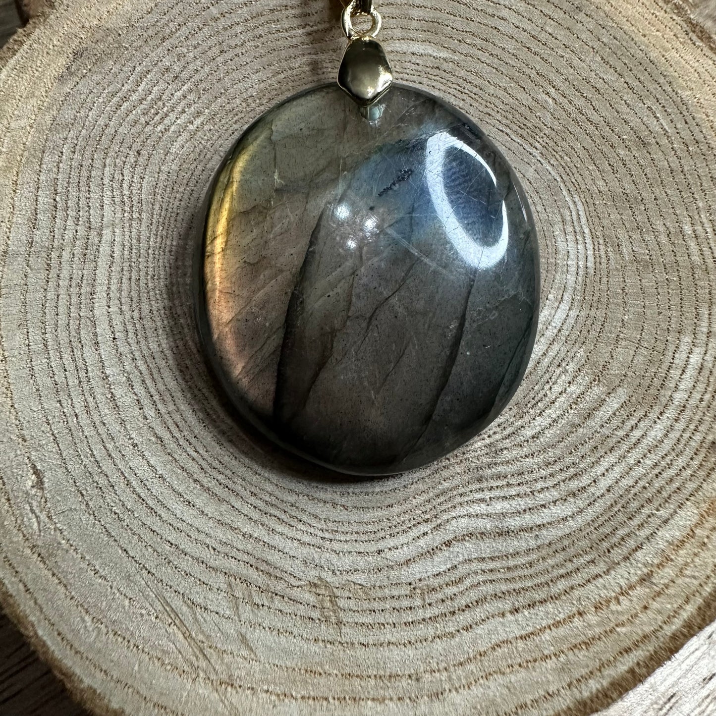 Pendentif Labradorite  – Protection, Intuition et Bouclier énergétique (REF 337)