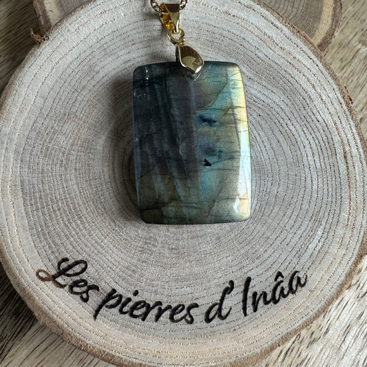 Pendentif Labradorite  – Protection, Intuition et Bouclier énergétique (REF 259)