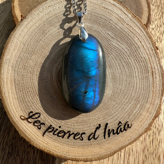 Pendentif Labradorite  – Protection, Intuition et Bouclier énergétique (REF 34)