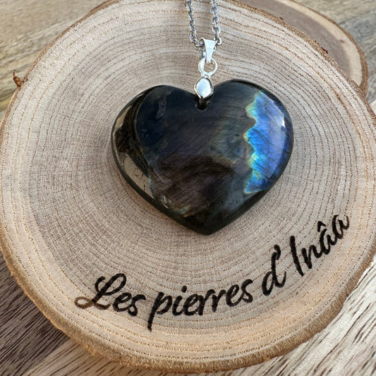 Pendentif Labradorite  – Protection, Intuition et Bouclier énergétique (REF 184)