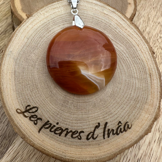 Pendentif Cornaline – Fertilité, Confiance et Créativité - REF 109