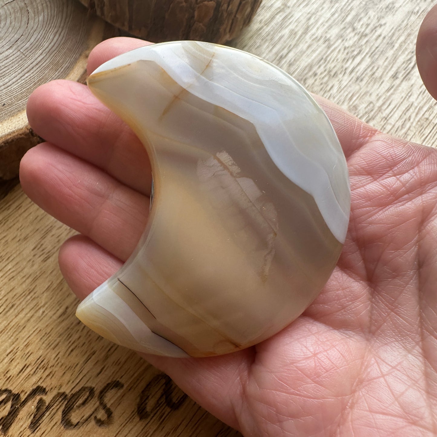 Demie lune Agate – Joie de vivre et Optimisme - REF: 124