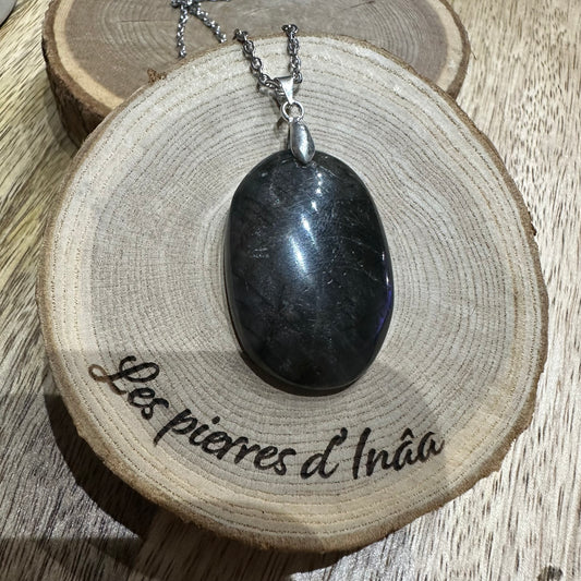 Pendentif Labradorite  – Protection, Intuition et Bouclier énergétique (REF 38)
