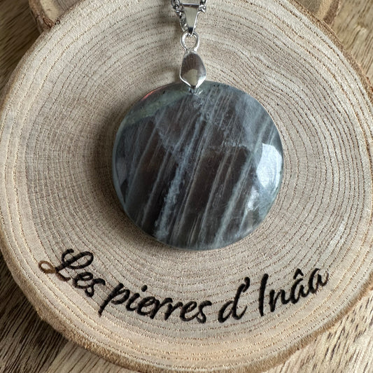 Pendentif Labradorite  – Protection, Intuition et Bouclier énergétique (REF 261)
