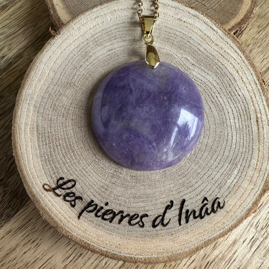 Pendentif Améthyste  – Intuition, calme intérieur et sagesse (REF: 246)