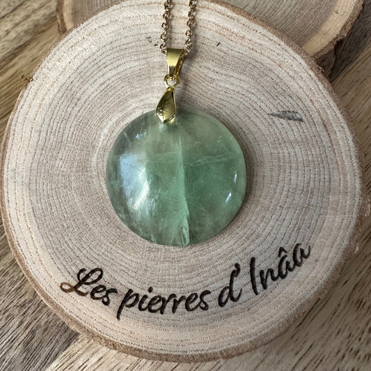 Pendentif Fluorite Verte – Clarté mentale, Décision et Protection douce Ref: 488