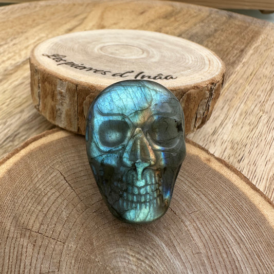 Tête de mort en Labradorite – Protection et Intuition - RRF 67