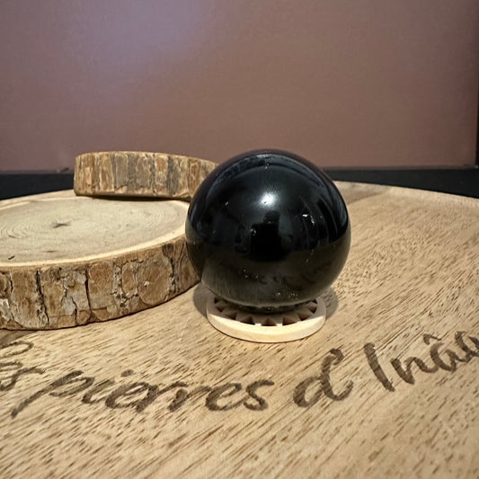 Sphère Tourmaline Noire – Ancrage, Protection | Réf. 362 (163gr)