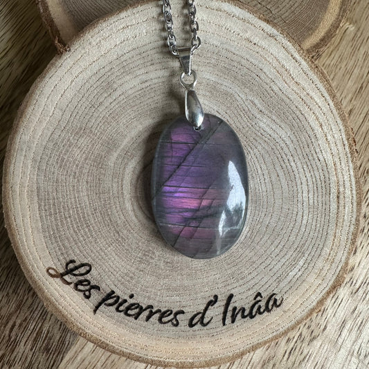 Pendentif Labradorite  – Protection, Intuition et Bouclier énergétique (REF 278)