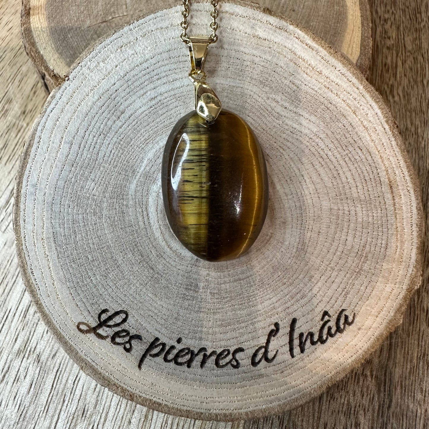 Pendentif Œil de Tigre – Protection, Force et Sérénité | Réf.443