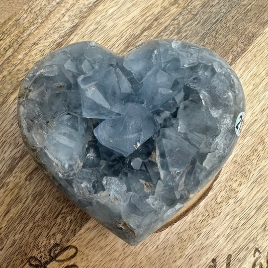 Coeur Celestine – Pierre de Communication et d’Harmonie - REF 213- 763gr