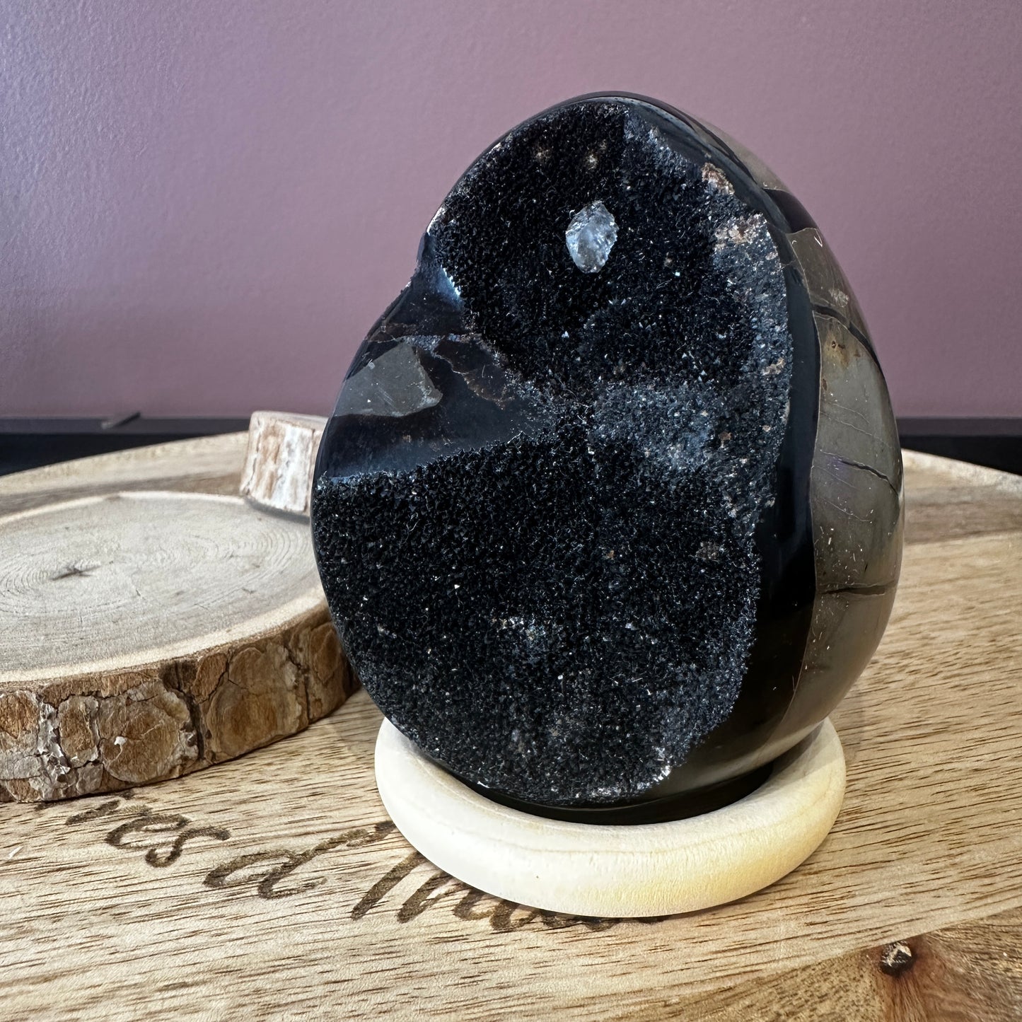 Œuf en Septaria – Stabilité & introspection émotionnelle (Réf. 73) 636gr