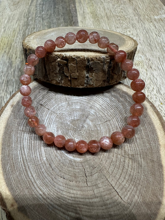 Bracelet Pierre de Soleil 6mm – Joie de vivre, estime de soi et affirmation (Qualité AA)