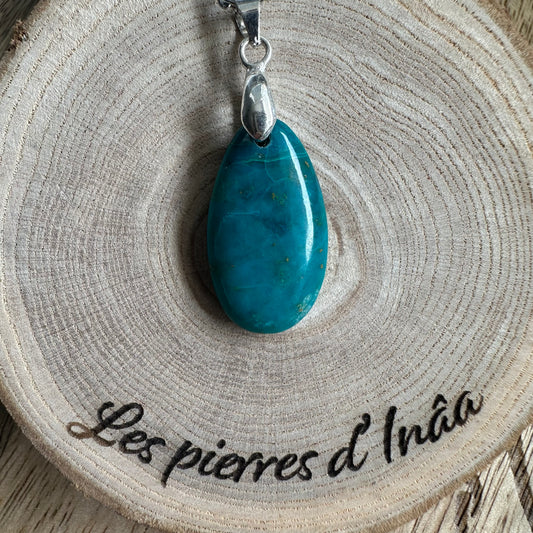 Pendentif Chrysocolle – Introspection et paix intérieure (Réf 104)