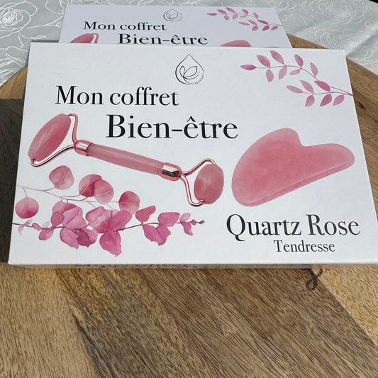 Coffret Bien-Être Quartz Rose – Douceur, Amour de soi