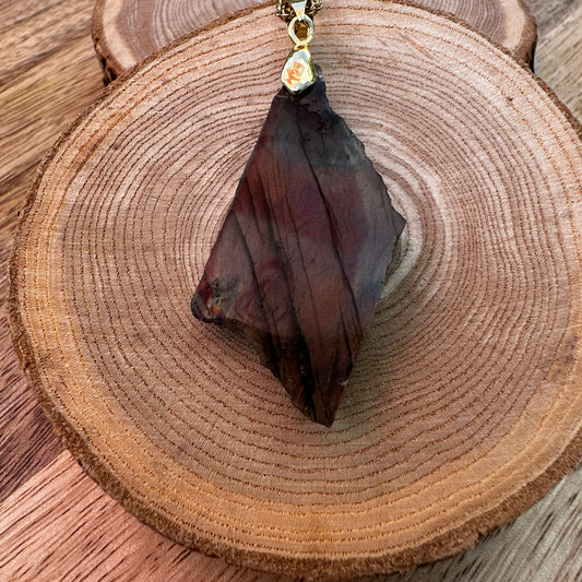 Pendentif Labradorite  – Protection, Intuition et Bouclier énergétique (REF 55)
