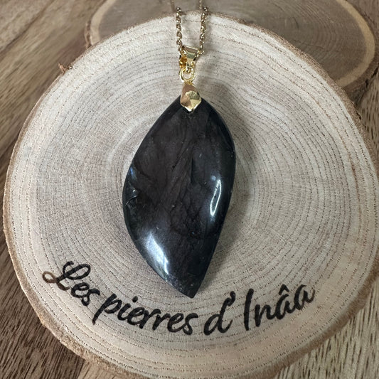 Pendentif Labradorite  – Protection, Intuition et Bouclier énergétique (REF 256)