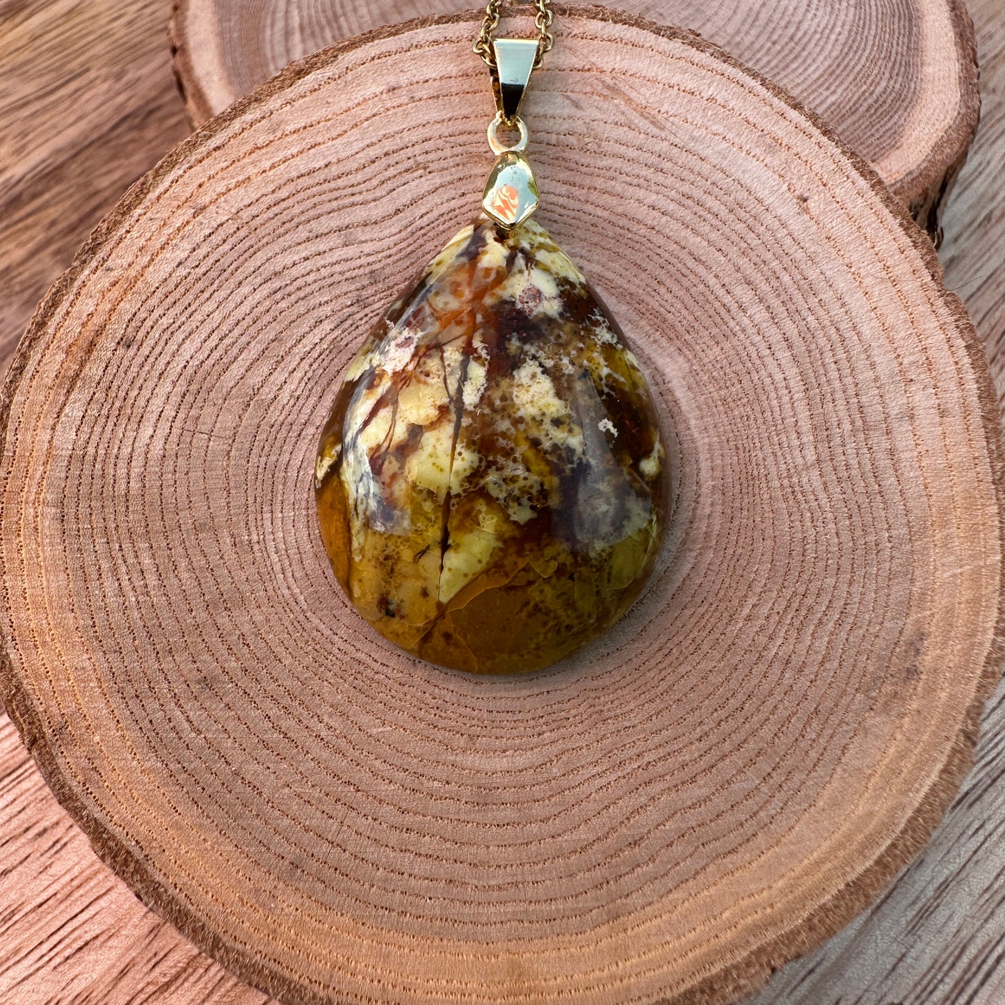 Pendentif Opale verte – Émotions, Lâcher-prise et Éveil énergétique (REF 74)
