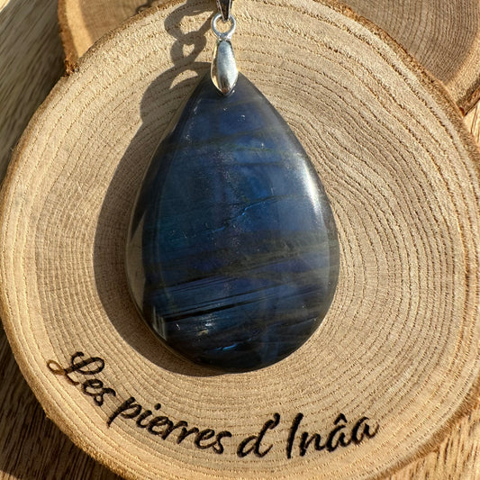 Pendentif Labradorite  – Protection, Intuition et Bouclier énergétique (REF 35)