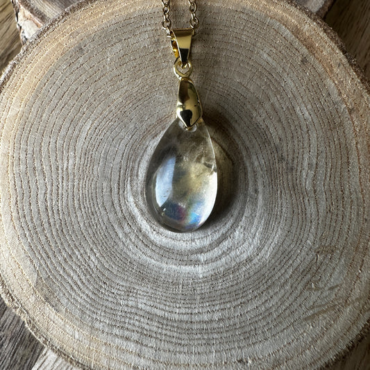 Pendentif Citrine Naturelle  – Joie de vivre, Intuition et Abondance REF:178