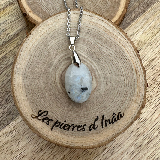 Pendentif en Péristérite – Pierre de confiance, d’intuition et de réparation émotionnelle | Réf. 273