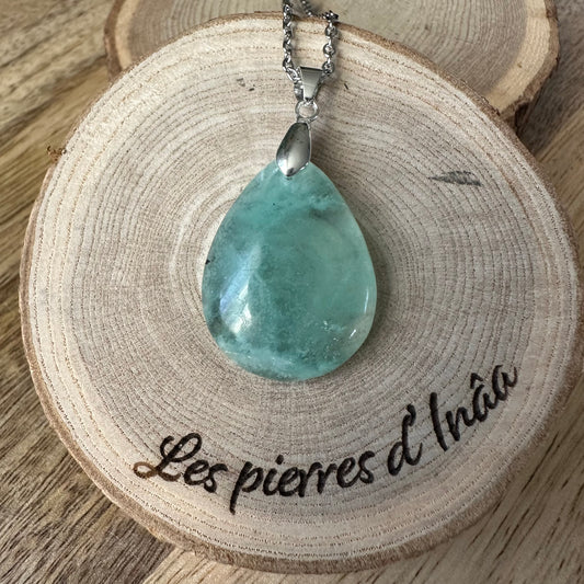 Pendentif Fluorite Verte – Clarté mentale, Décision et Protection douce Ref: 489