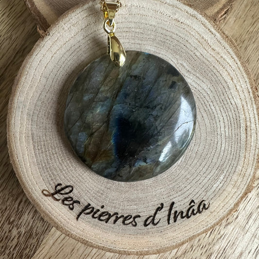 Pendentif Labradorite  – Protection, Intuition et Bouclier énergétique (REF 263)