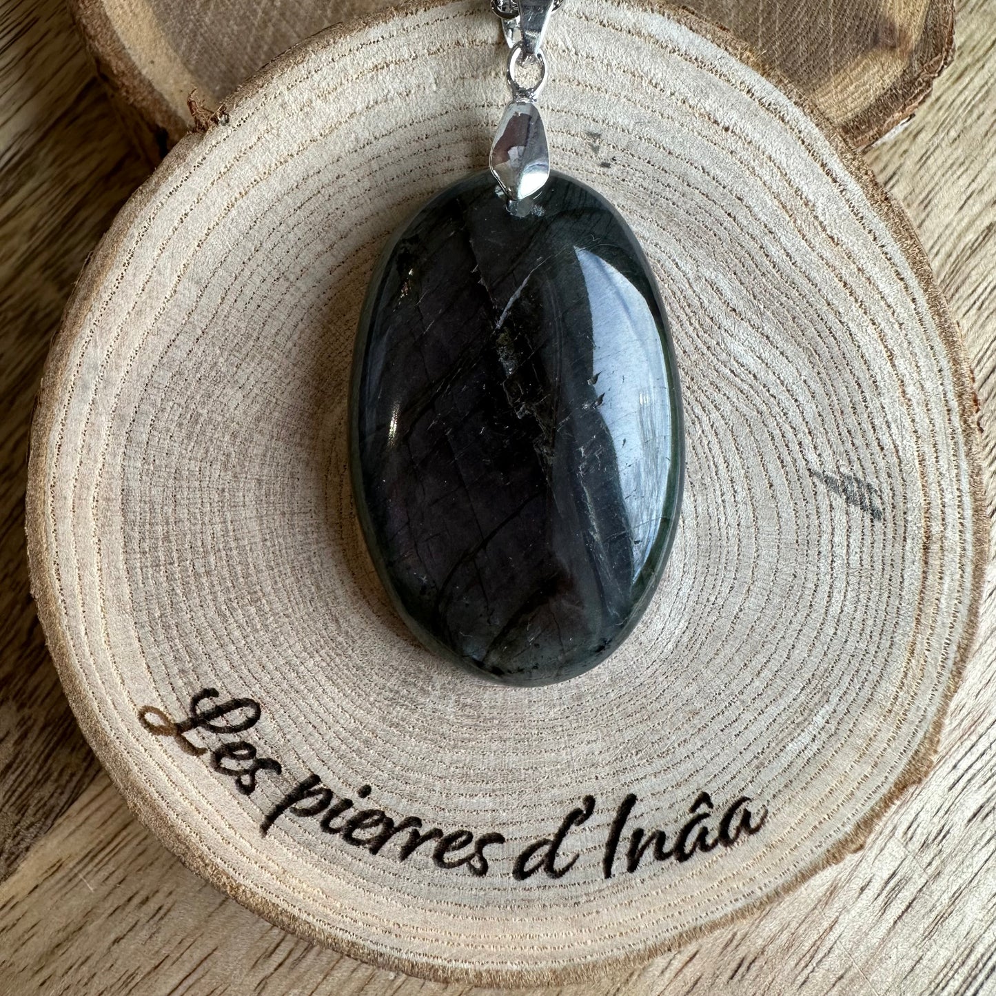 Pendentif Labradorite  – Protection, Intuition et Bouclier énergétique (REF 474)