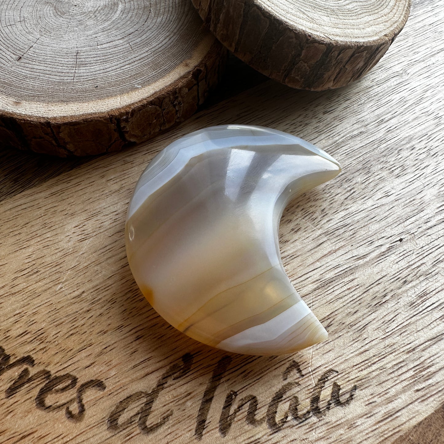 Demie lune Agate – Joie de vivre et Optimisme - REF: 124