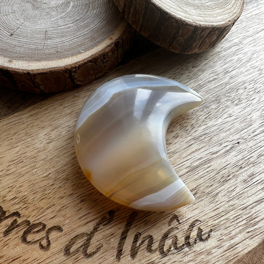 Demie lune Agate – Joie de vivre et Optimisme - REF: 124