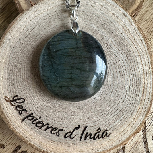 Pendentif Labradorite  – Protection, Intuition et Bouclier énergétique (REF 251)