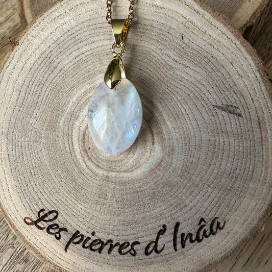 Pendentif en Péristérite – Pierre de confiance, d’intuition et de réparation émotionnelle | Réf.491
