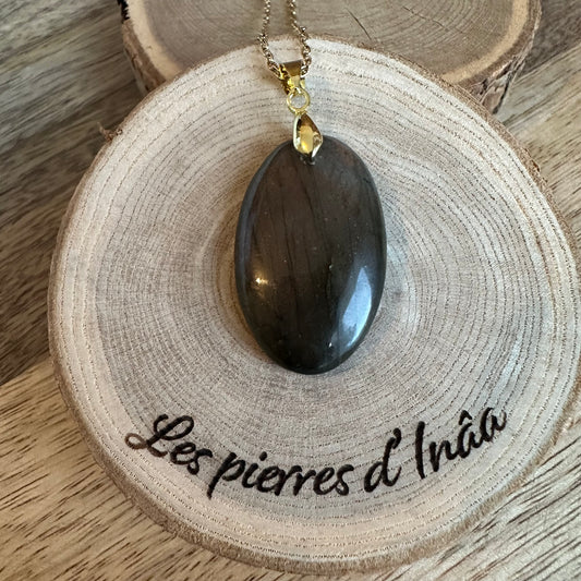 Pendentif Labradorite  – Protection, Intuition et Bouclier énergétique (REF 276)